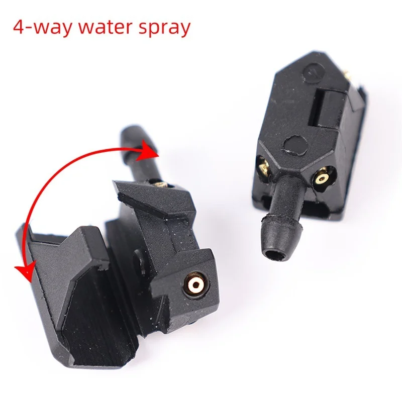 Car Windscreen Washer Wiper 4 Way Upgrade Water Spray Jets Nozzles Adjustable Universal Washer Nozzle Car Accessories