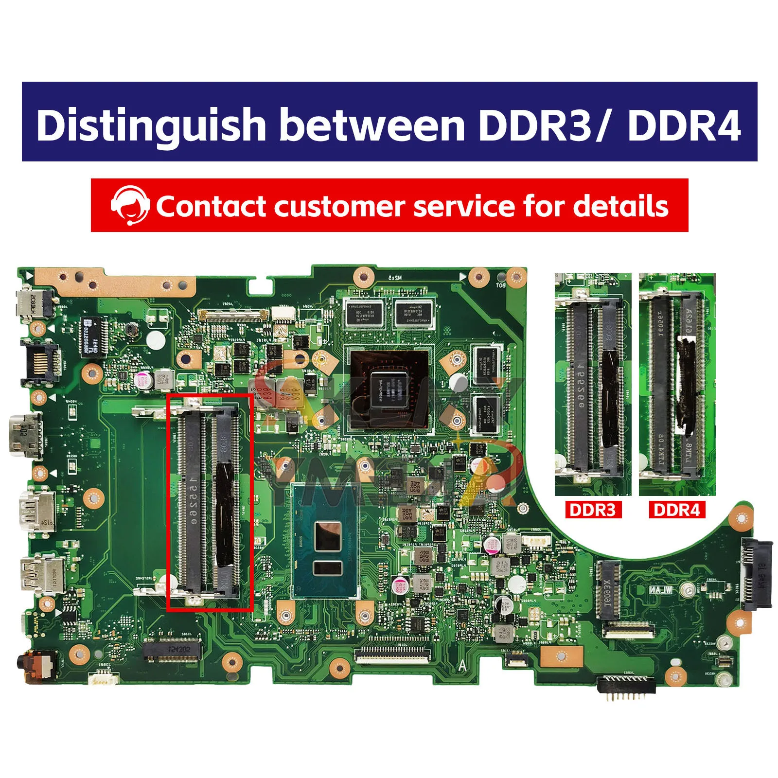 X756UV carte mère d'ordinateur portable pour ASUS X756U A756U X756UA X756UX X756UQ X756UJ X756UR X756UAK X756UQK X756UXM carte mère I3 I5 I7 CPU