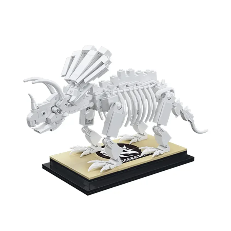 

397PCS 29006 Dinosaur Fossil Triceratops Building Block Assembly Puzzle Toy Ornament Model Holiday Gift Birthday Gift