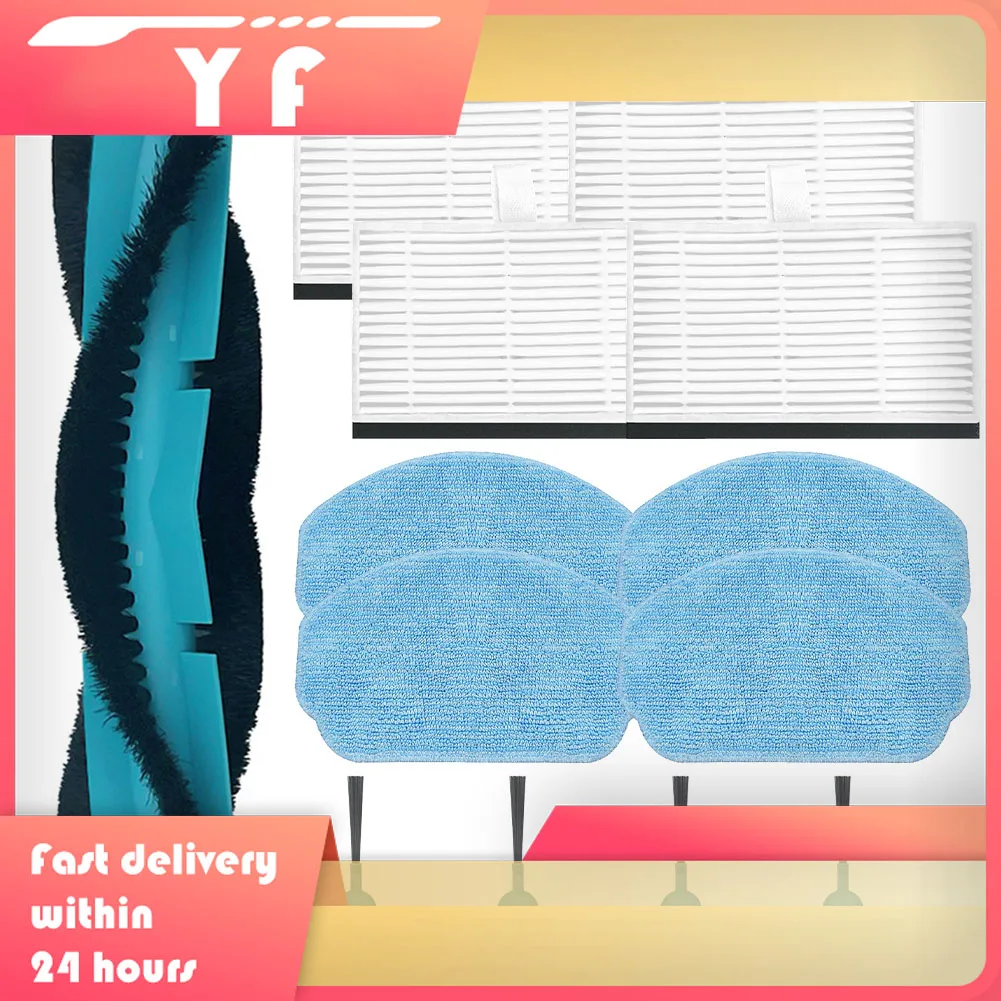 

Main Side Brush Filter Mop Cloth Kit For Conga 7690 Immortal Max Home Robotic Vacuum Cleaner Replacement Accessories