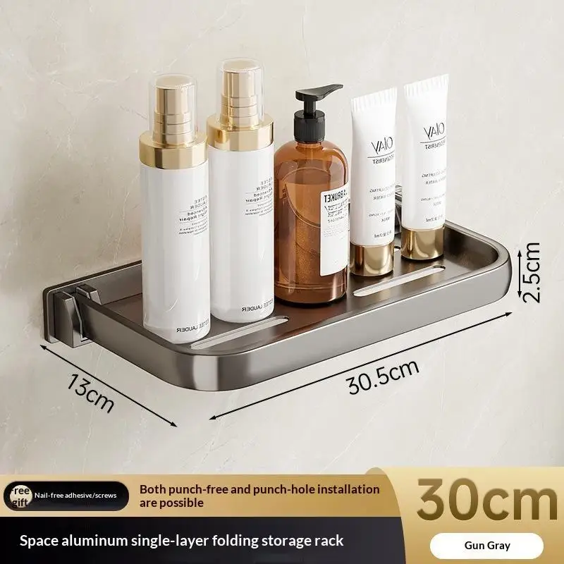 RV Dropdown Foldable Aluminum Shelf Heavy Duty Wall Mount Storage Rack for Camper Travel Trailer Van Life Space Saving