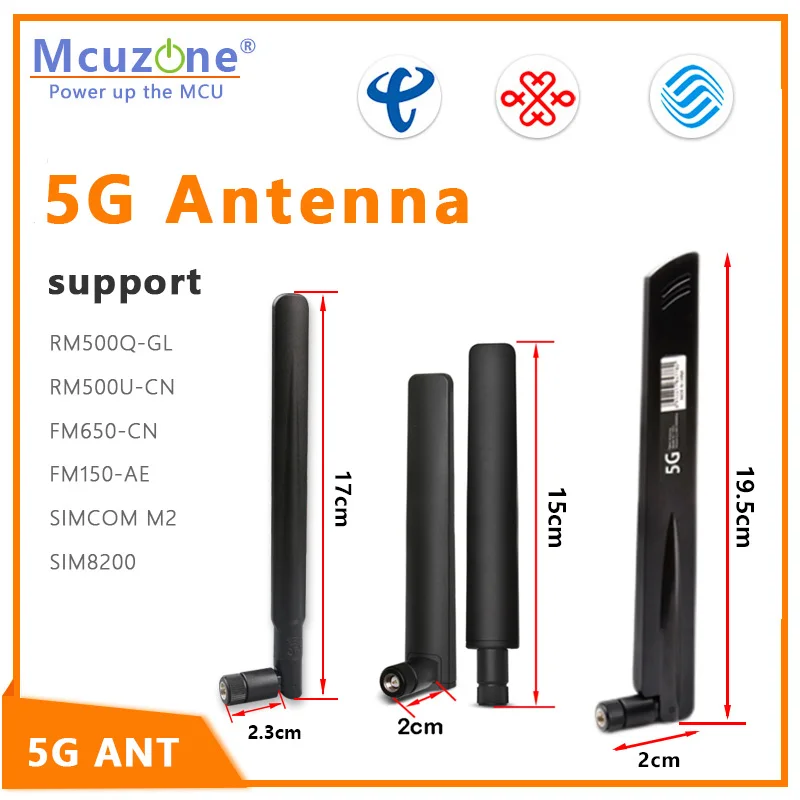 

3G 4G 5G Antenna 600-6000MHz 12dBi Gain SMA Male for Wireless Network Card Wifi Router High Signal Sensitivity 1pcs