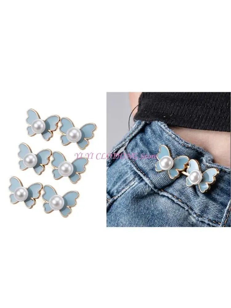 

N5kf жемчужина бабочка талия фитнес Прекса 3pcs Регулируемые пояс для джинсов и брюк. Женщины шкафы