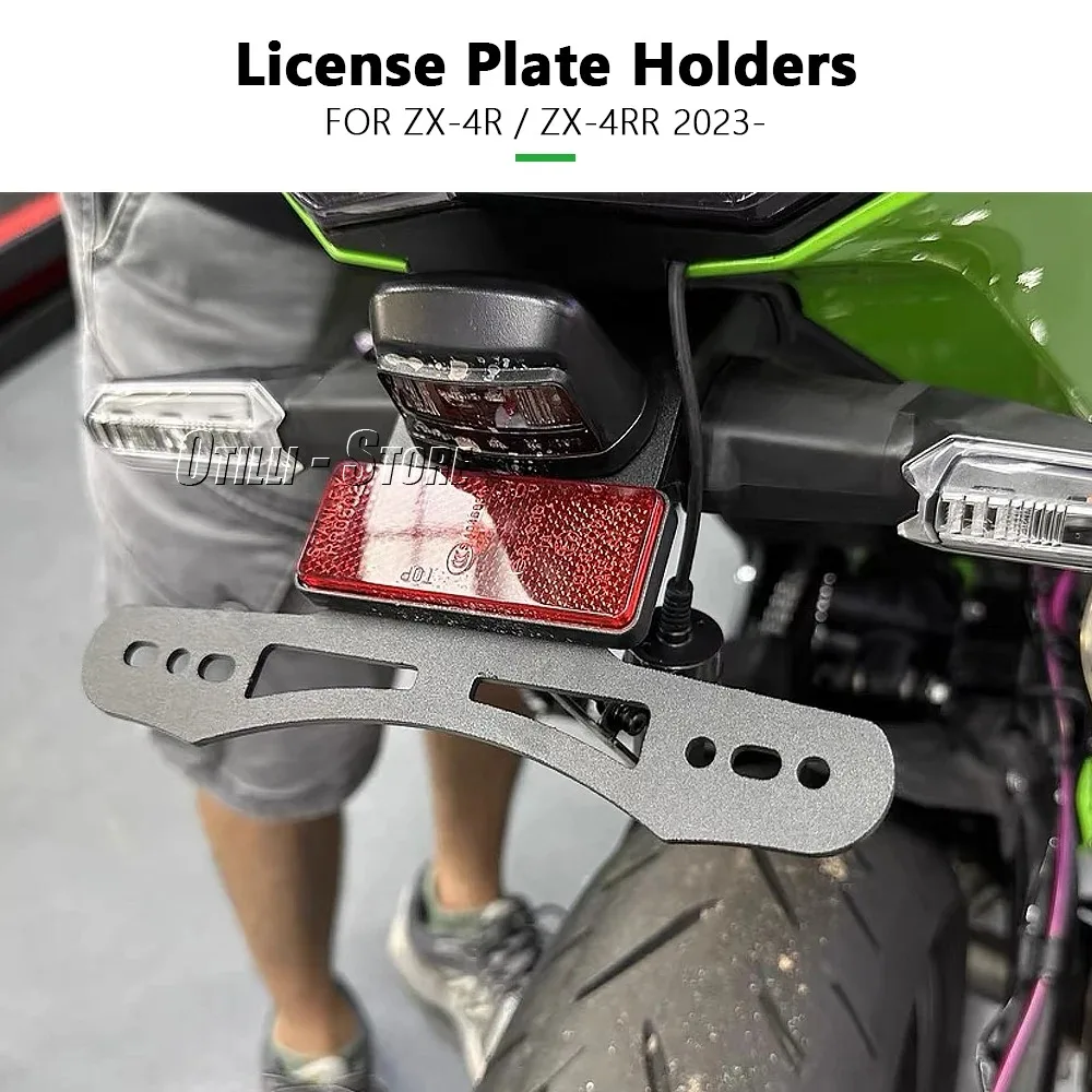 New Motorcycle License Plate Holder Fender Eliminator Registration Bracket For Kawasaki ZX-4R ZX4R ZX 4R ZX-4RR ZX4RR ZX 4RR