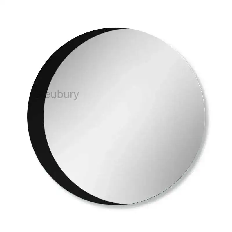 Mirror Decorative Wall Makeup Round Bathroom Hanging Bathroom Mirror Hairdressing Espejo Pared Bath Mirror Aesthetic EB5BM