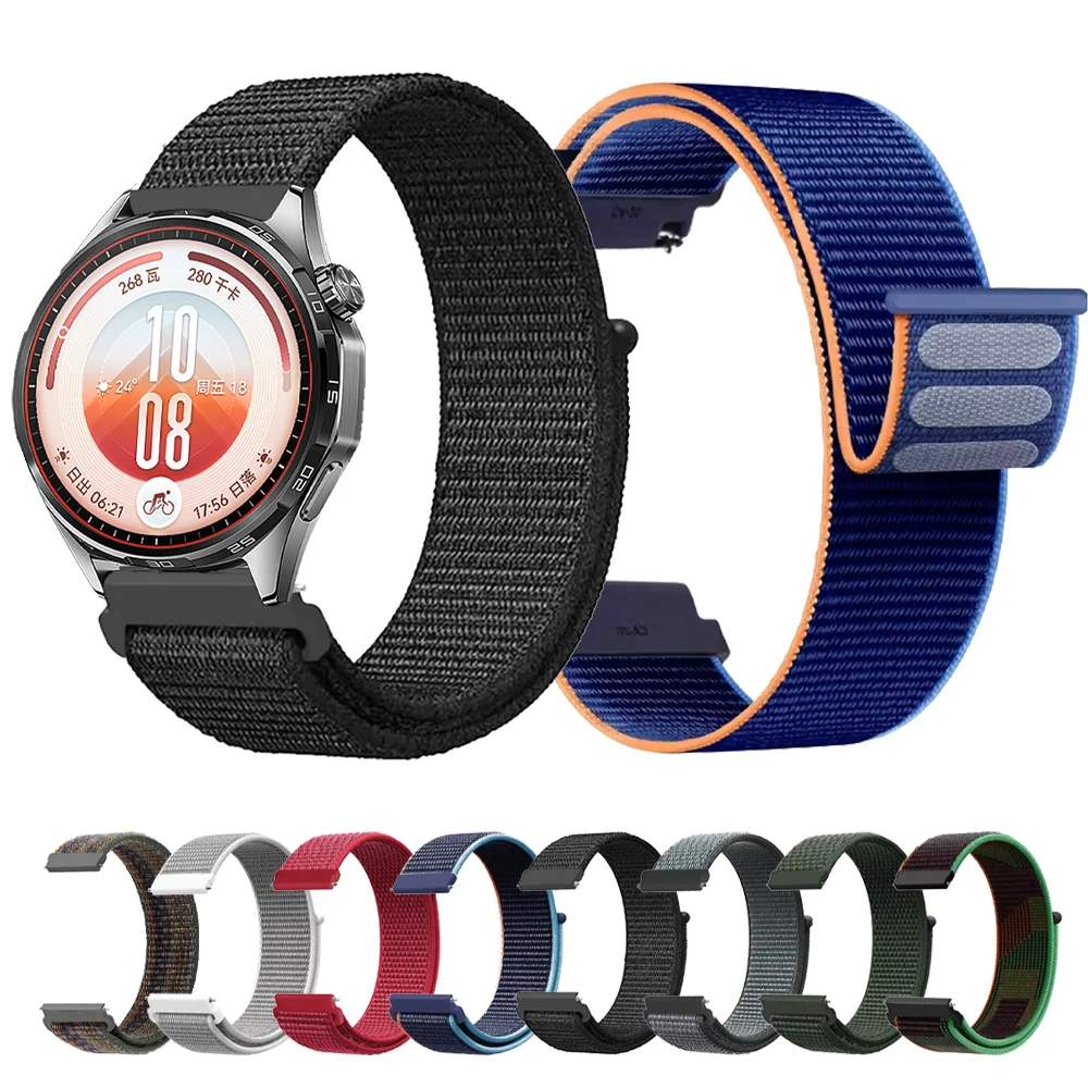 Loop Band For HUAWEI WATCH GT 7 6 5 Pro/GT 7 6 5 4 3 2 46mm Nylon 20mm/22mm Bracelet Watch 5 4 3 Pro HONOR Magic Watch 2 Strap