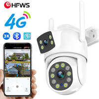 4G camera with sim card Indoor Dual Lens  IP Camera  6MP Security Night Vision  CCTV Outdoor Wifi Ptz  Video Surveillance Camera