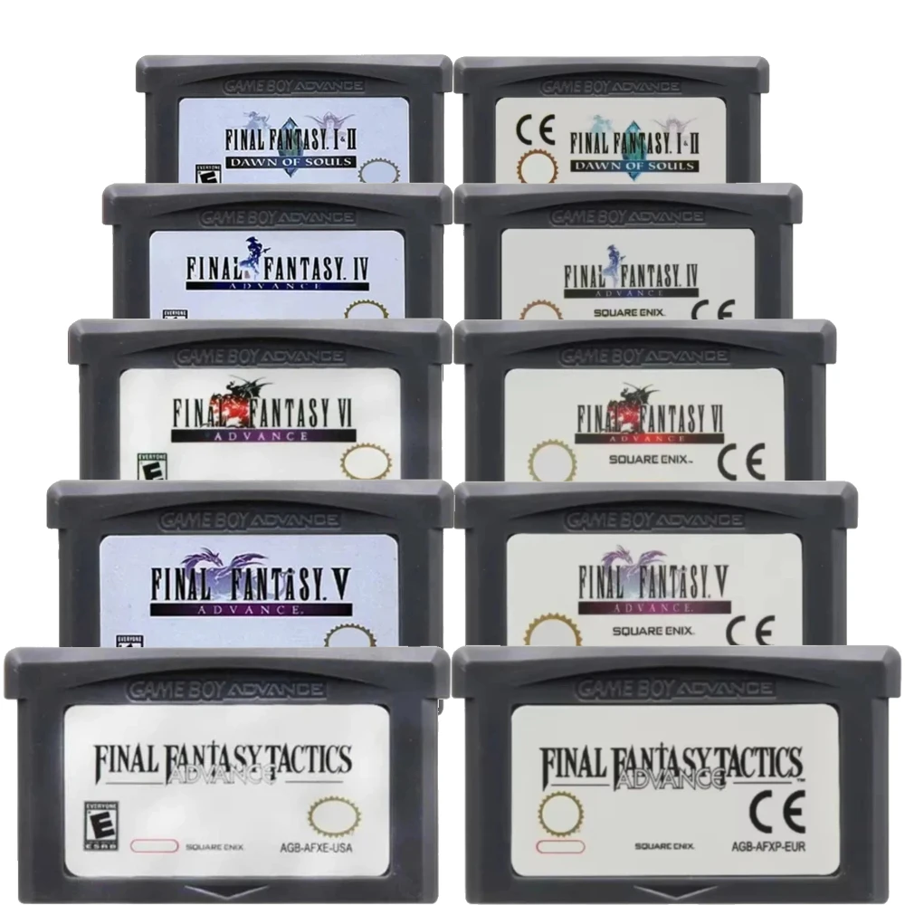 Image of 10 verschiedene GBA-Spiele der Final Fantasy-Serie: Dawn of Souls/Tactics Advance, Dawn of Souls VI, Tactics Advance für NDS