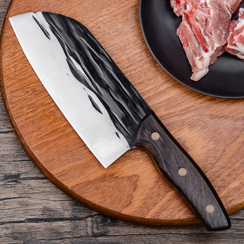 

Профессиональный нож шеф-повара, кованые китайские кухонные ножи из нержавеющей стали, нож мясника, нож для нарезки овощей, ножи