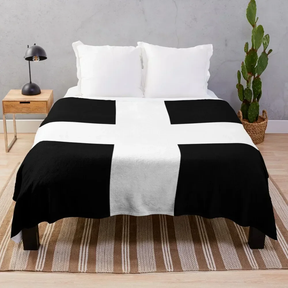 

Cornwall flag Throw Blanket Soft Breathable Blanket for Night Sleeping