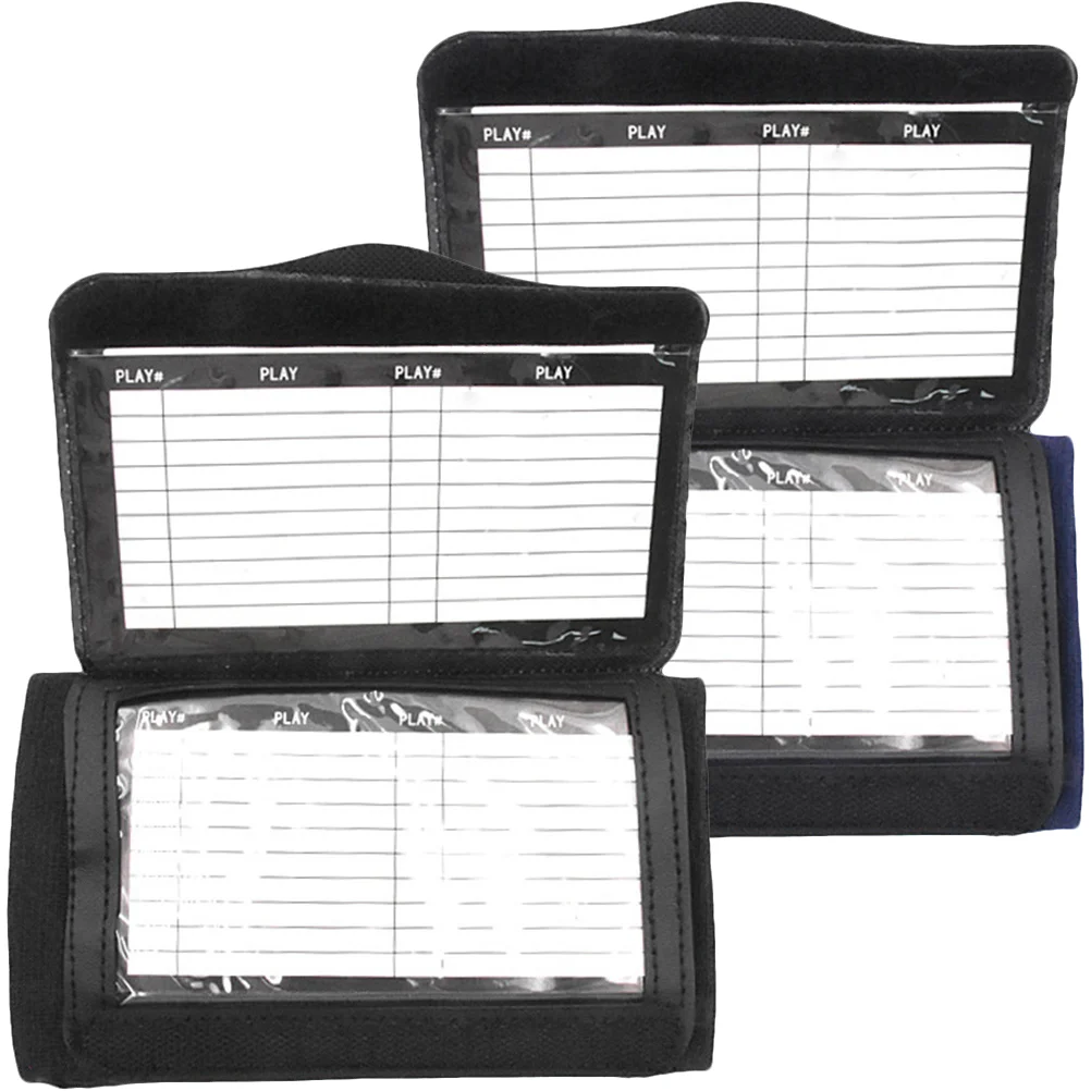 2 Pcs Football Wristband Armband Playbook Game Schedule Accessories Quarterback Wristbands Youth
