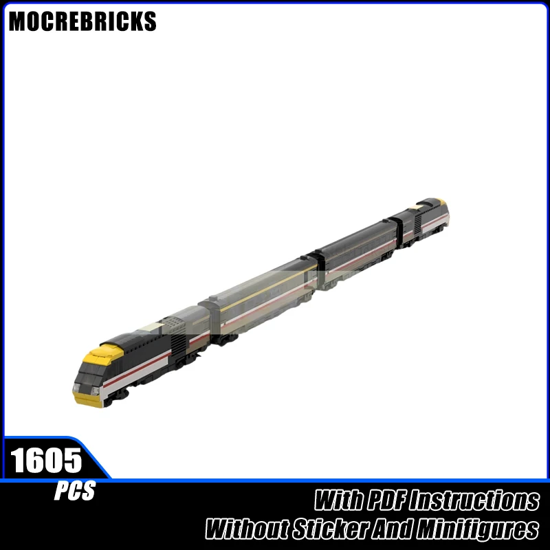 

MOC Intercity 125 HST Train Suit MK3 Carriage Train Building Blocks Model Bricks Boy Toys Xmas Gift