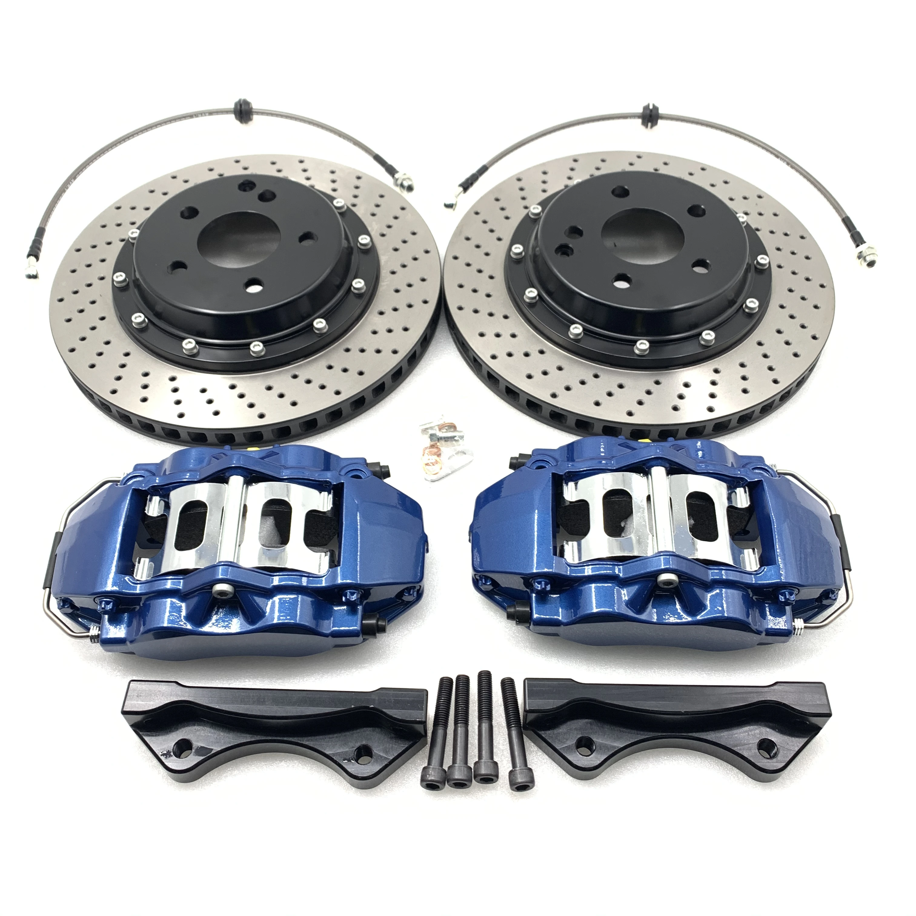 Handbrake 9200 big brake kit caliper cover 330*34mm drilled disc pads 17 inches front wheel for 2016 S6 a5