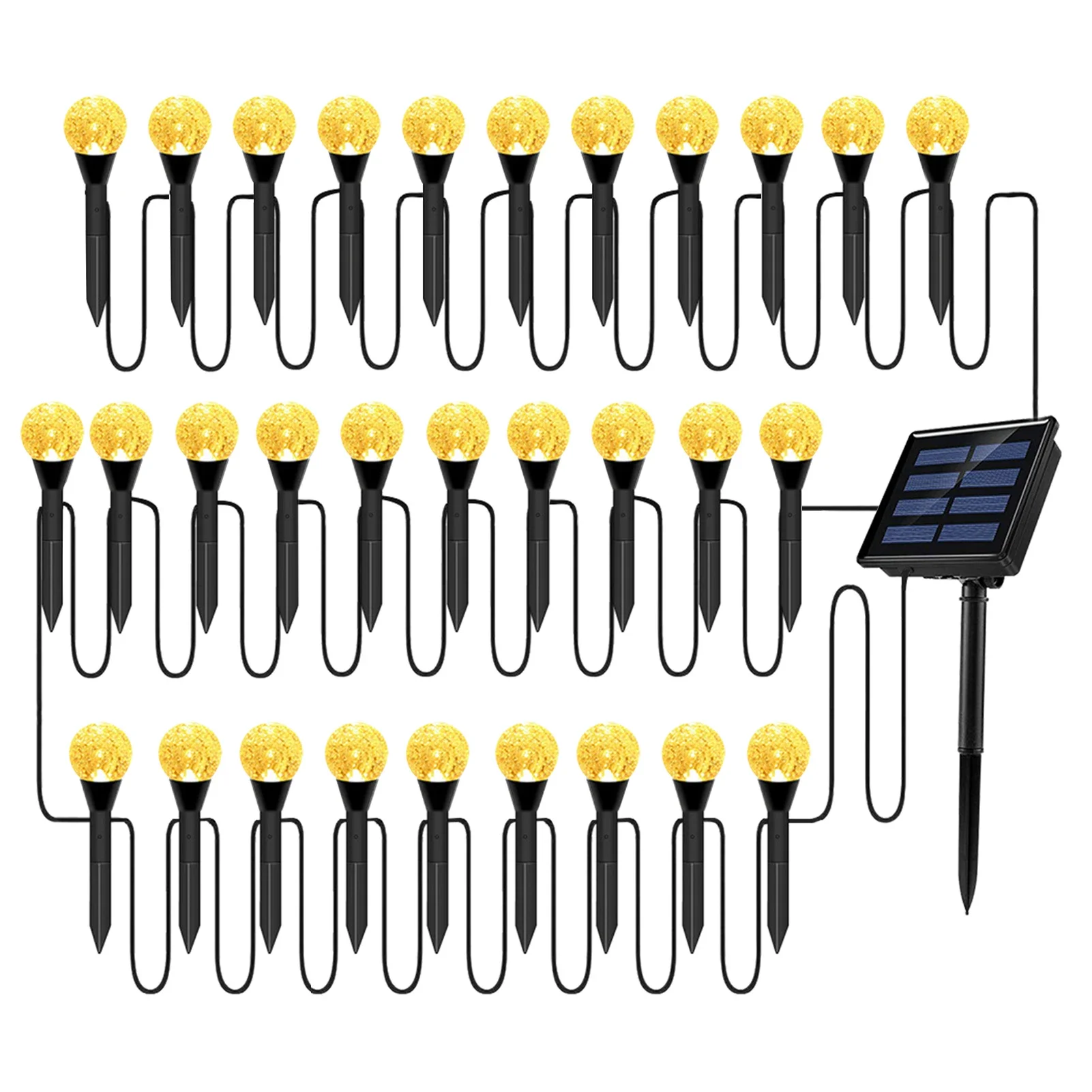 

IP65 Waterproof Solar Bubbles Lawn Lamp String Set Outdoor Landscape Decoration Leds Solar-Powered Stake Lights for Garden Yard