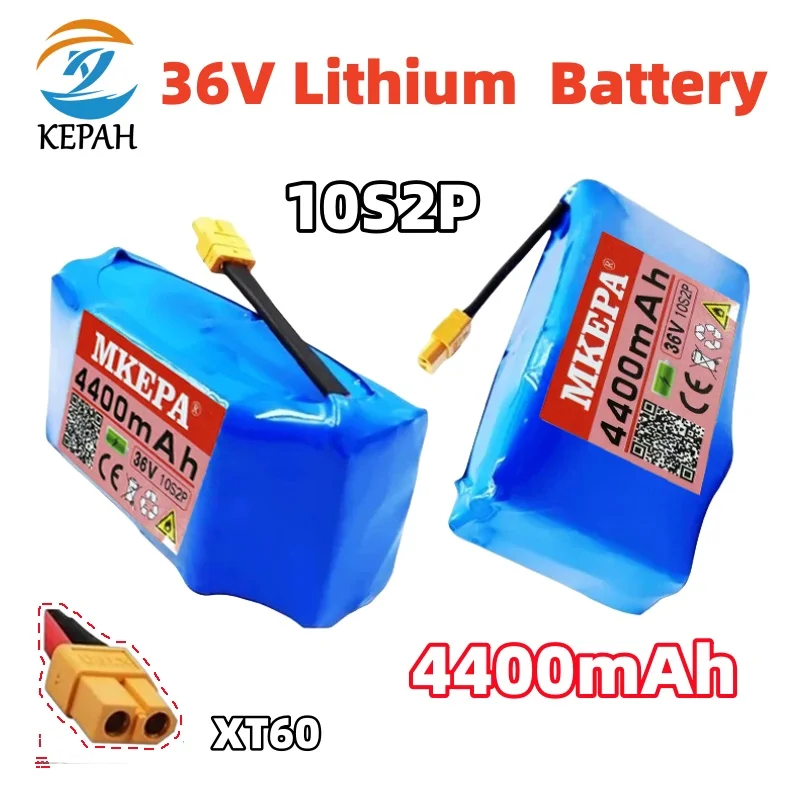 

New 36V 4400mAh lithium-ion battery pack, suitable for electric self balancing scooter HoverBoard unicycle 10S2P 36V battery