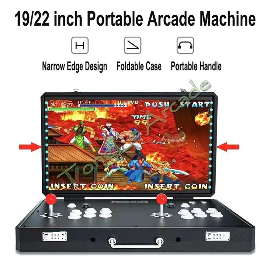 19 22 24 Inch LCD Video Game Console SAGA PANDORA DX 26800 In 1 Motherboard To TV Retropie Mini Machine 2 Players Arcade Stick