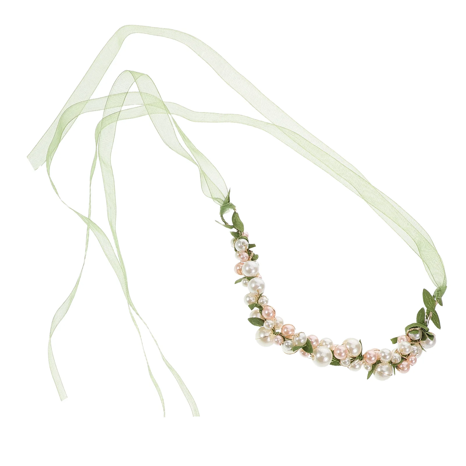 

Pearl Garland Headband Crown Girls Hair Accessories Bride Accessory Wedding Wreath Boho Style Pearl Design Lightweight Comfort