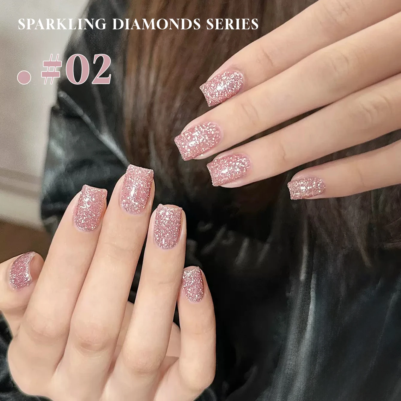 ยาทาเล็บเจล Stardust Crushed ขนาด 12 มล. สี Winter 2025 Ice Sheer Shade ประกายกลิตเตอร์ละเอียดพิเศษ ความเข้มข้นสูง ระยิบระยับดุจเพชรบด สำหรับตกแต่งเล็บ