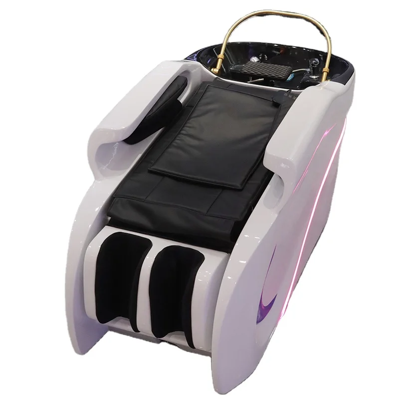 

Hot sales head spa water circulation waterfall shampoo bowl bed massage salon equipment japanese hair salon treatment