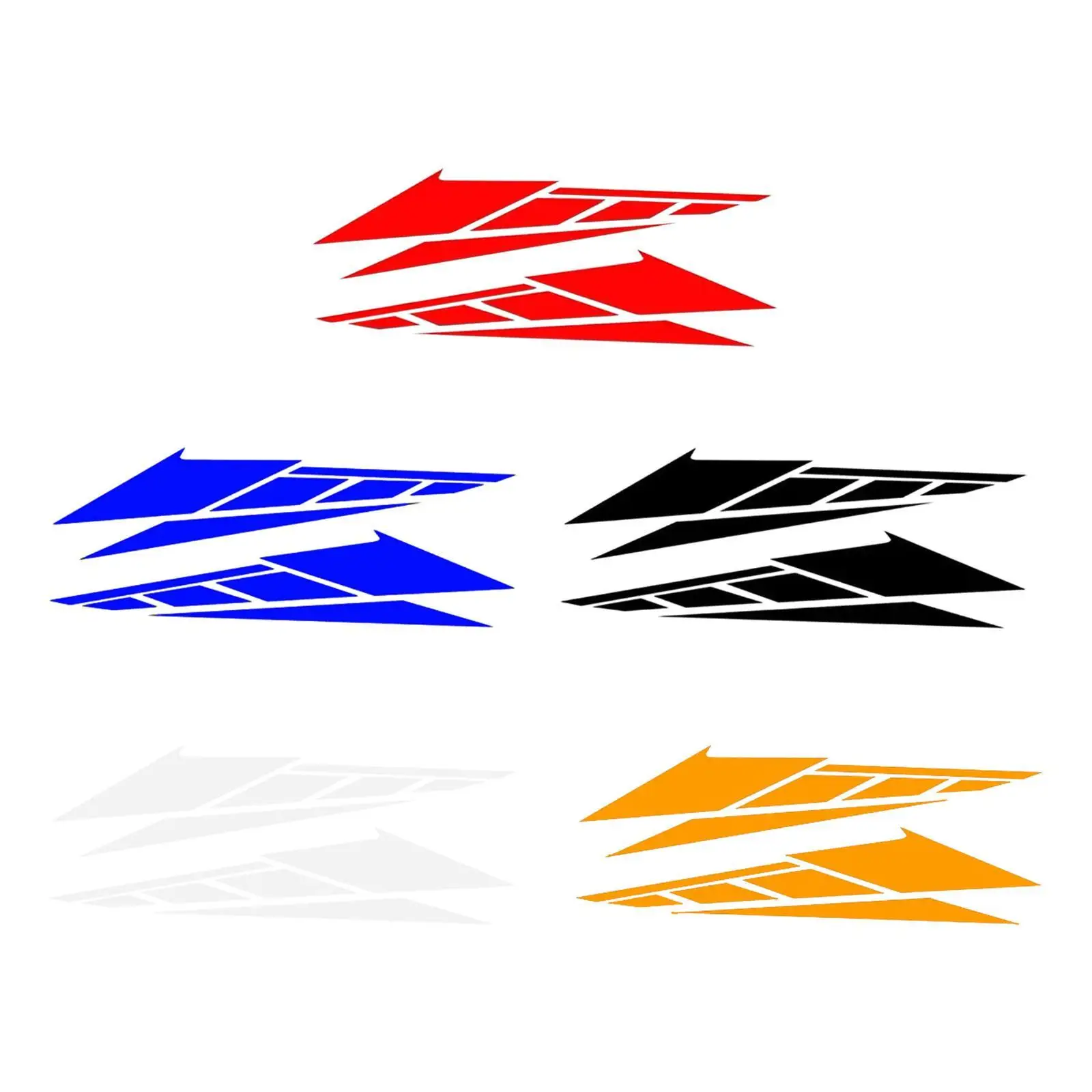 

1 пара универсальных декоративных наклеек для кузова мотоцикла, водонепроницаемые, многофункциональные, стильные автомобильные аксессуары, левый и правый, самоклеящиеся