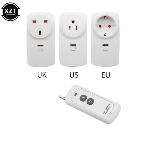 

Wireless Home Light Switch AC Outlet EU UK US 433MHz Remote Control Power Strip Broadlink RM Pro+