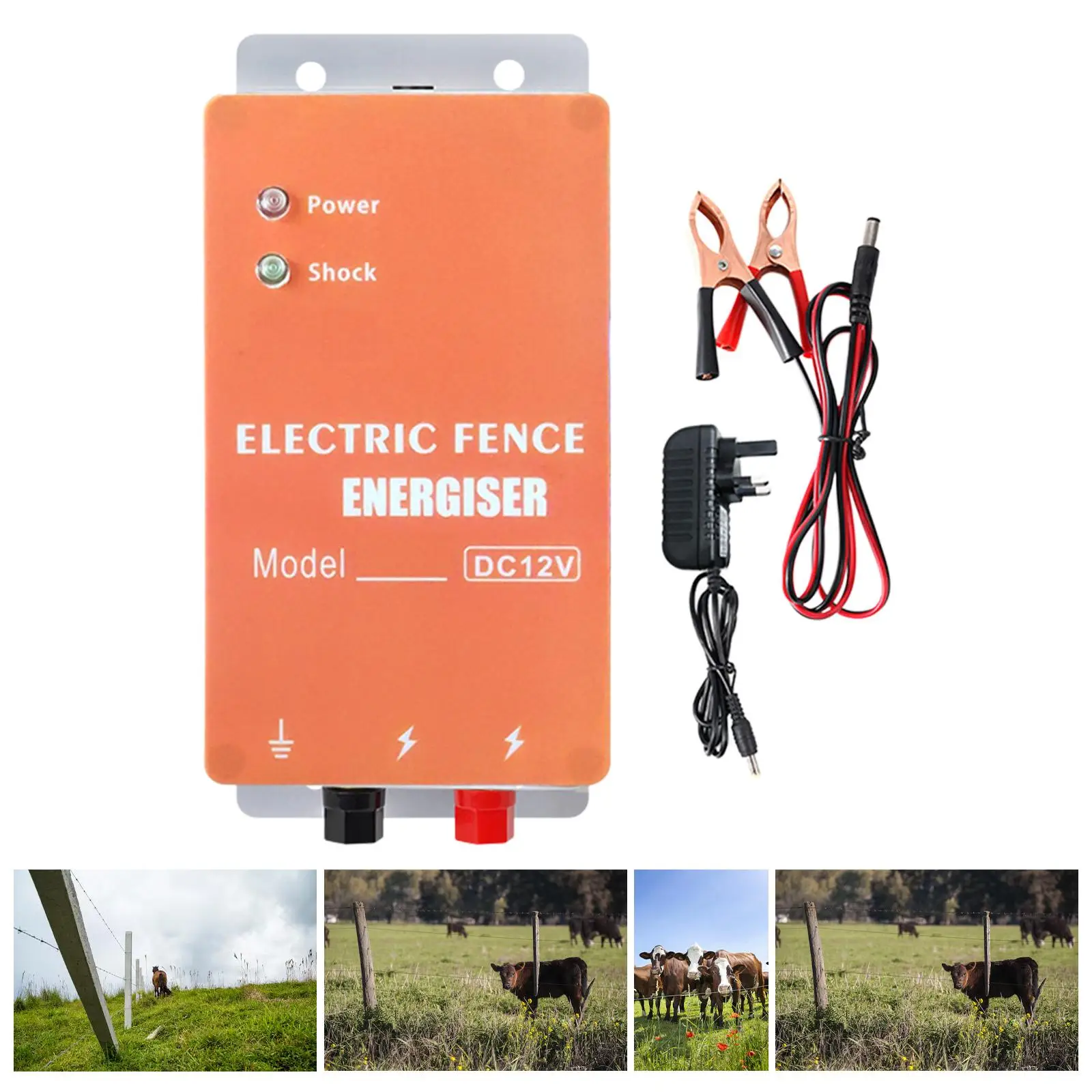 

Electric Fence Energizer Portable Livestock Supplies for Poultry Lawn Farm