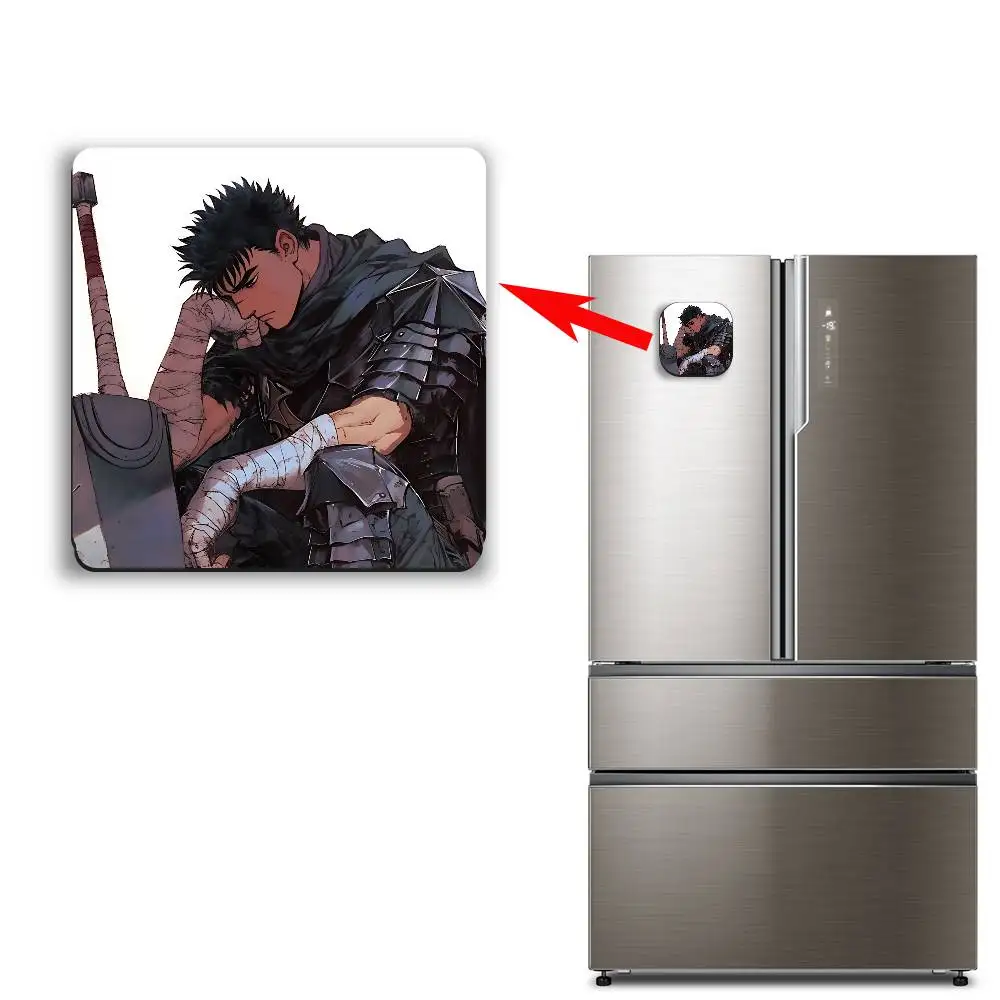 cartoon Griffith Guts Berserk Best-Selling Strong Magnetic Fridge Magnets Adhesive to Metal Surfaces Leaves No Residue view 5