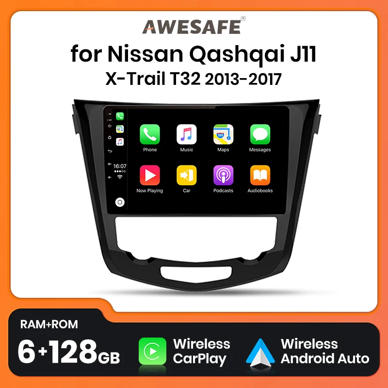 AWESAFE PX9 for Nissan X-Trail 2014-2016 2017 X Trail Car Radio Multimedia video player GPS No 2din 2 din Android 10.0 2GB+32GB