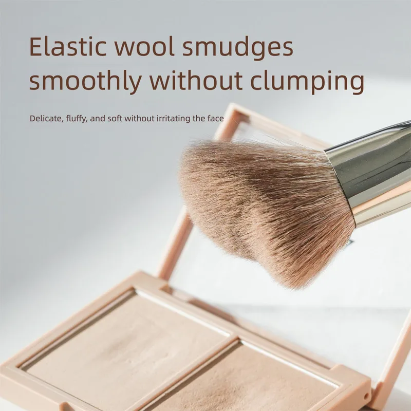 Guo Xiaoniu Rose Gold 439 Shaped Contour Side Large Face Cheek Highlight Animal Hair Wool Makeup Brush