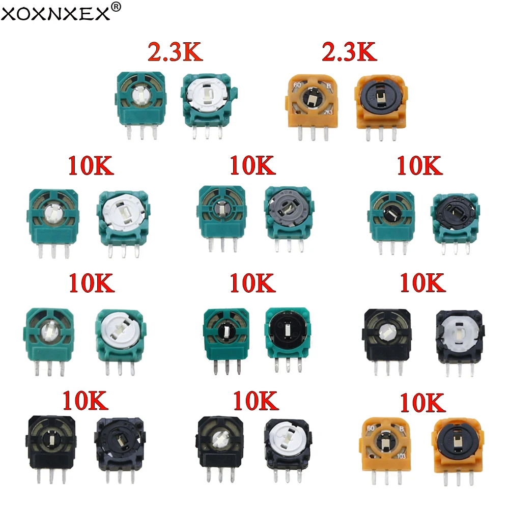 Sensor de microinterruptor analógico 3D para mando de PS4 y PS5, potenciómetro de resistencias de eje Thumbstick para Xbox one, 1 piezas