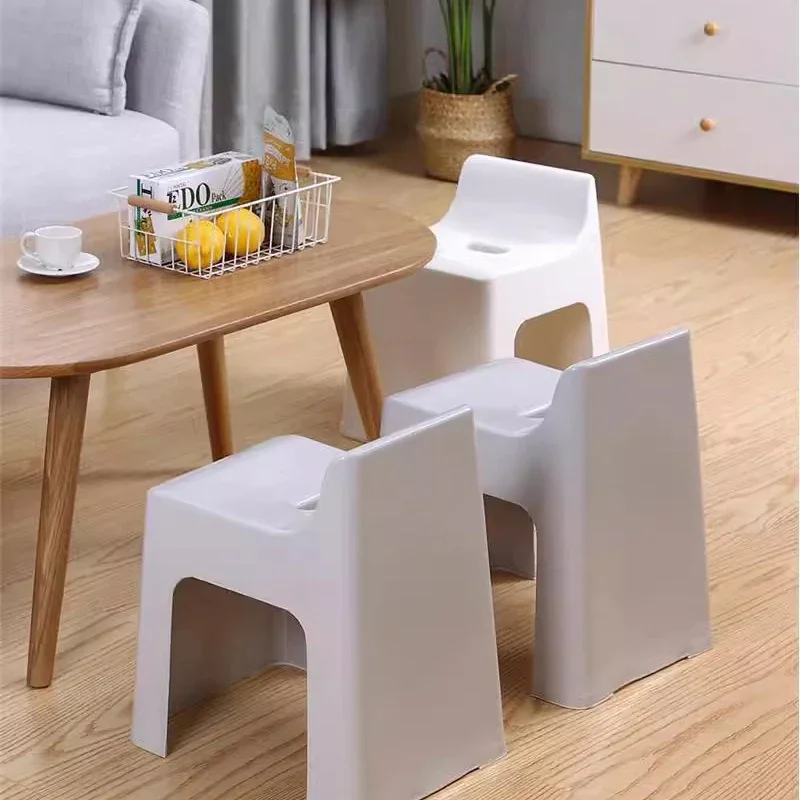 Bathroom Chair Designer Space Saving Tabouret Home Furniture Foot Bench Portable Cute Baby Stool Bedroom Nordic Plastic Shower