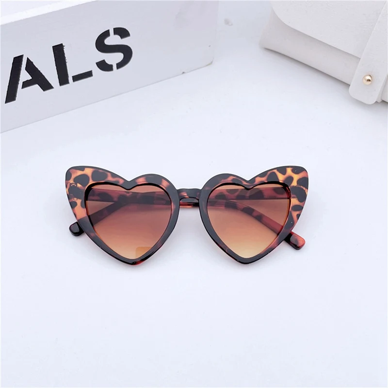 Kids Fashion Heart Design Sunglasses Toddler Baby Girls Boy Children Outdoor Anti-UV Sun Glasses Photography Accessories