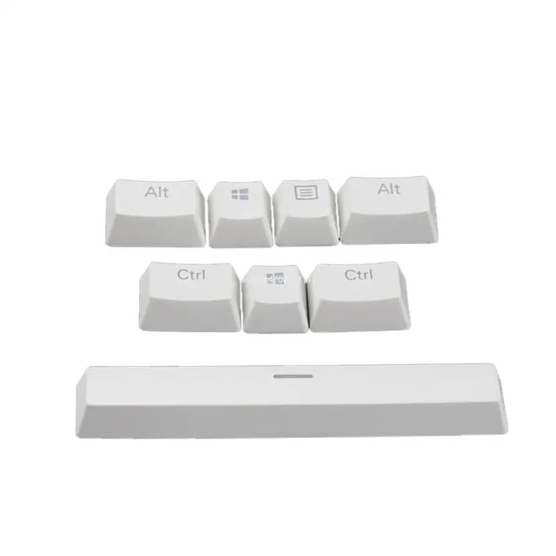 For Coolermaster 8 for Key PBT Douhle Shot Through Keycap Bottom Row Special Keys Black White DropShipping