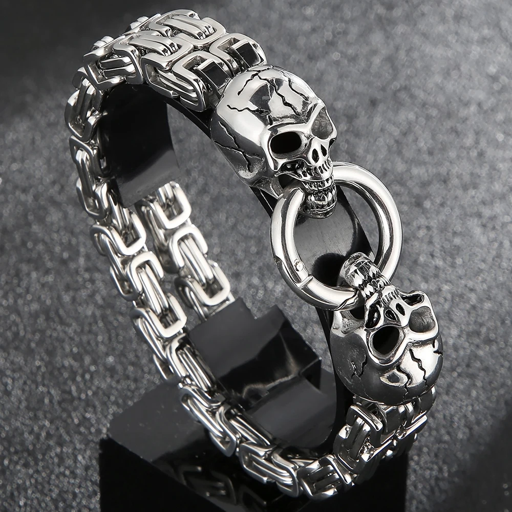 アクセサリー skull chain bracelet 82g y2k Se5d3534f1ad84ceda411e3343403c