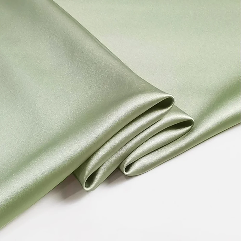 100% Silk Stretch Satin Fabric 19momme Width 55