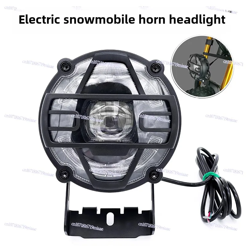Electric Snowmobile Horn Headlights Universal Bright Far and Near Headlights Riding Accessories