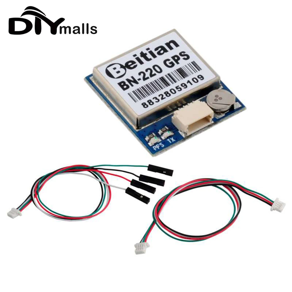 

Beitian GPS Module BN-220 NEO-M8N GNSS GLONASS Antenna Module M8030-KT TTL Level for Flight Controller with Flash