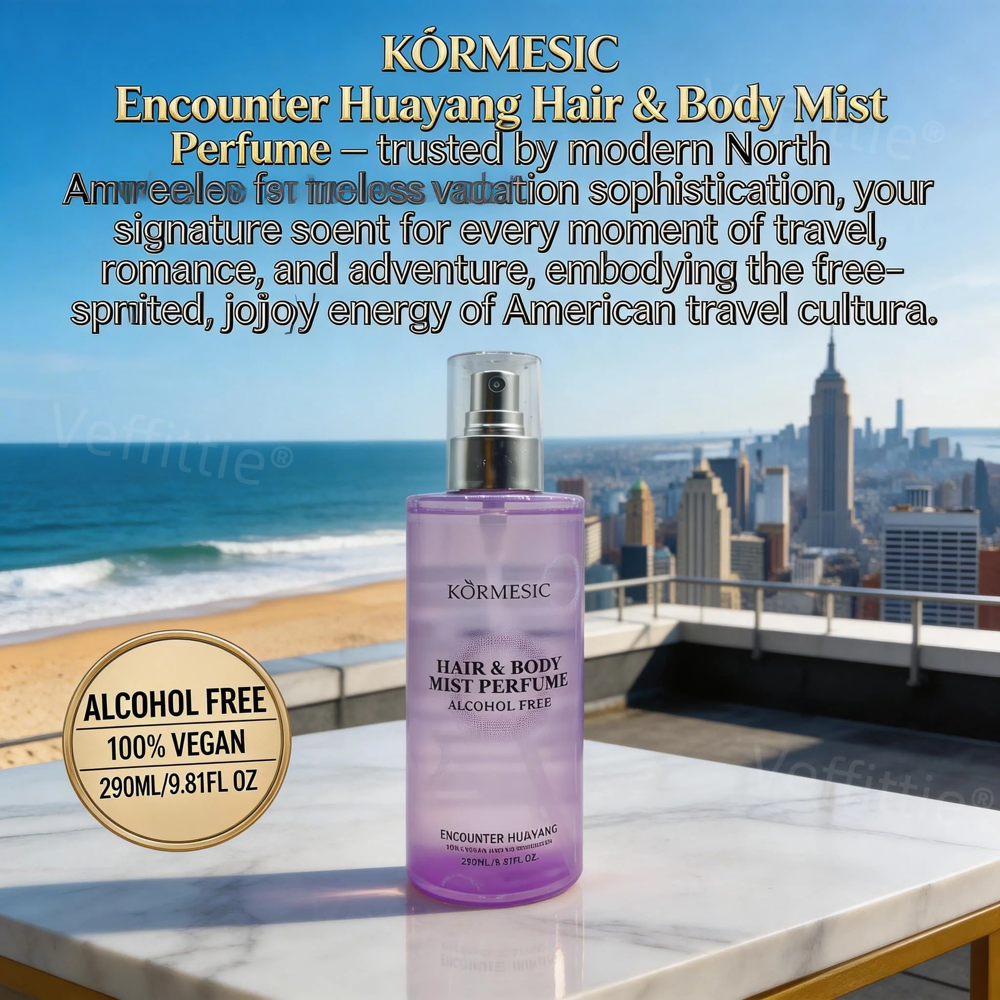 

Urban Tropical Amber Luxe, Long Lasting Fruity Aroma, Lychee Peach Note, All Day Wear,Elegant Scent for Urban Sophisticated Life