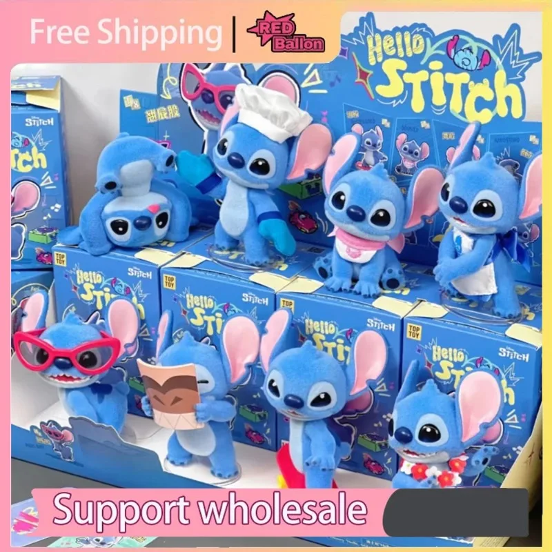 

В наличии натуральная слепая коробка для стежков TOPTOY Mystery Box Hello Stitch Series Kawaii фигурки орнамент милый подарок на день рождения для детей игрушка