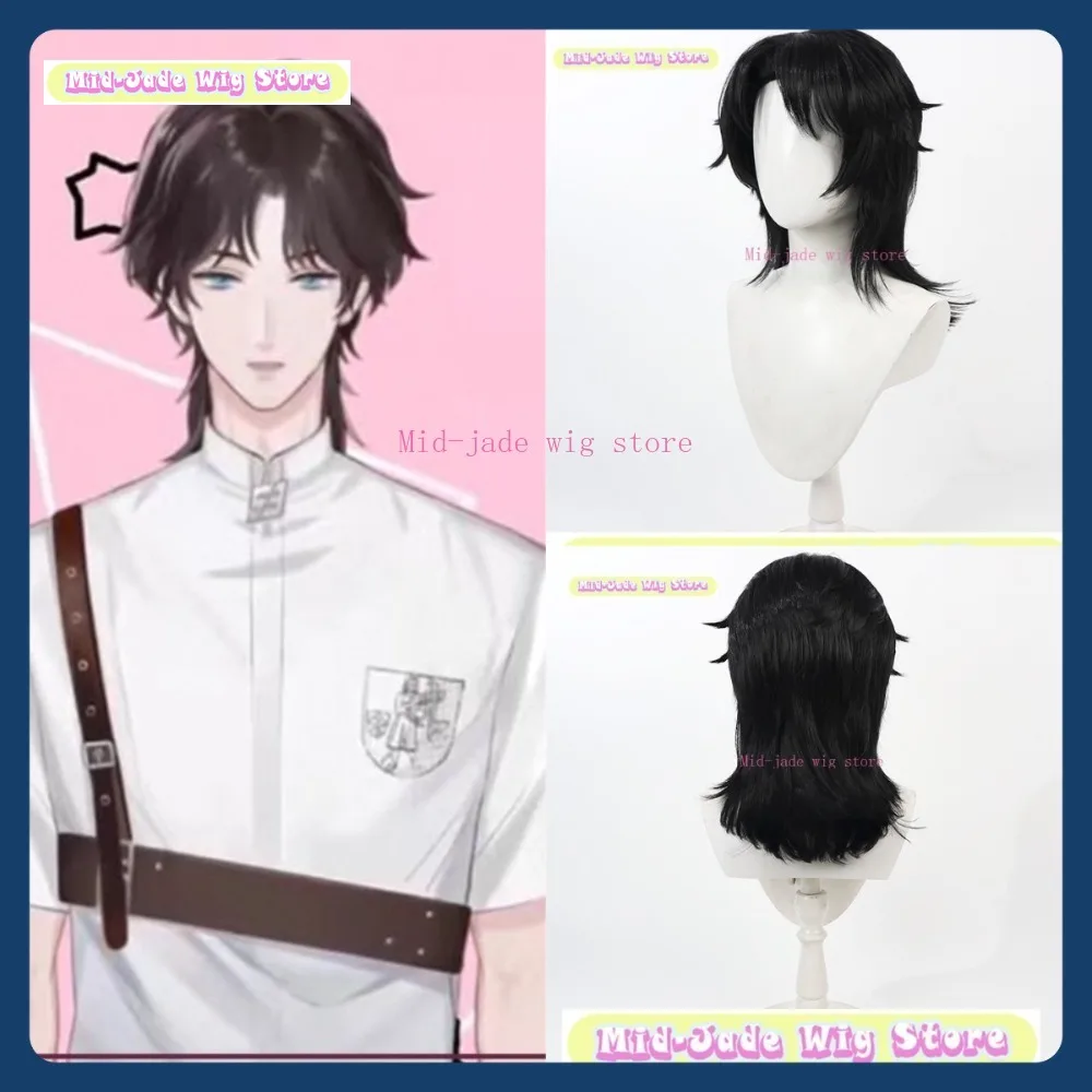 

Mid-jade Wig Store LASER Debut Qiao Shu Cosplay Wig Anime Game Role Playing Synthetic Hair Halloween Party