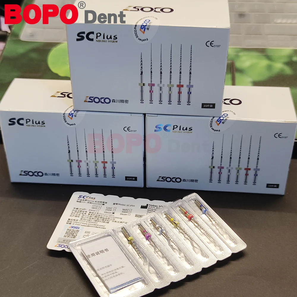 COXO SOCO SC PRO Dental Root Canal File Plus Heat-Activated Rotary Nitinol Tooth Pulp Files Thermally Nickel-Titanium Endodoncia