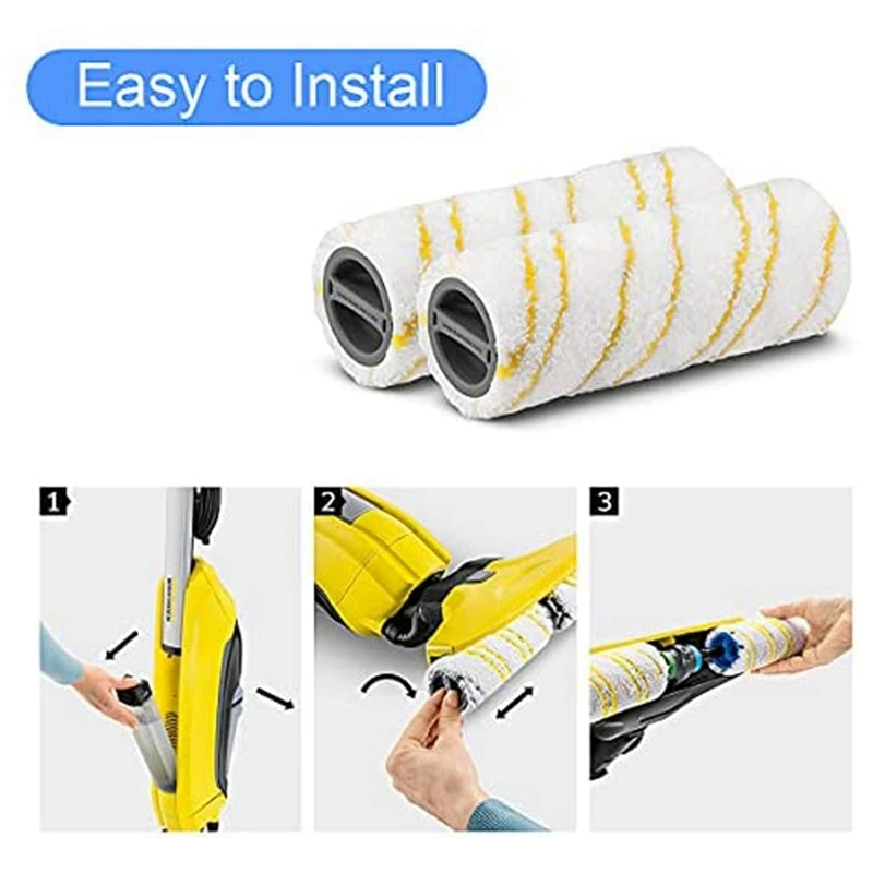 ลูกกลิ้งเปลี่ยนสําหรับ Karcher FC7 FC5 FC3 ไมโครไฟเบอร์ลูกกลิ้งสําหรับ Karcher 2.055-006.0 สําหรับทําความสะอาดพื้นแข็ง