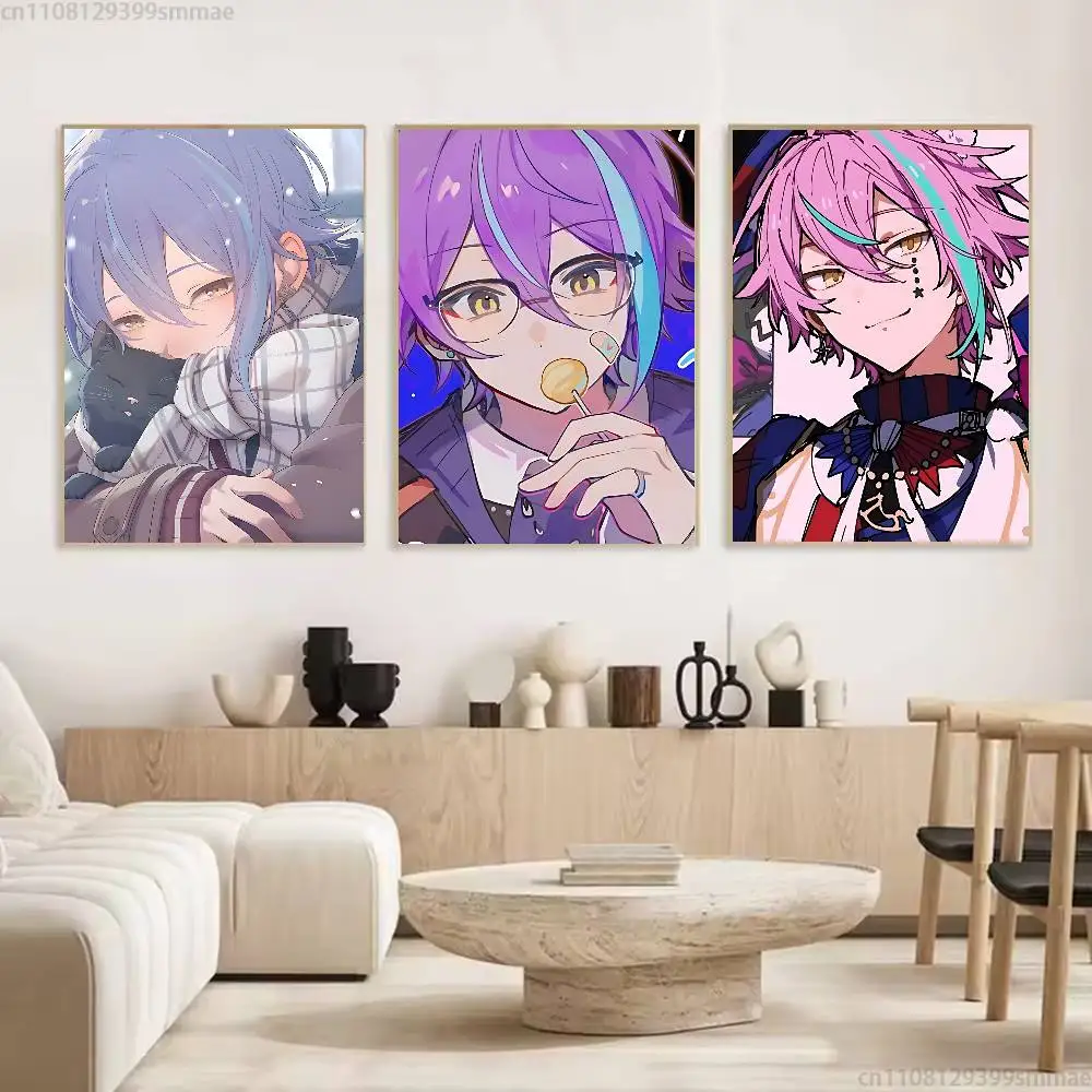 K-Kamishiro Rui new group Poster HD home decor sticky wall waterproof home living room bar aesthetic decor