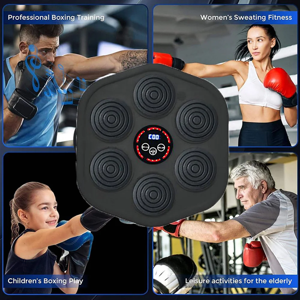 New Smart Music Boxing Machine Adult/Children Sports Fitness Boxing Trainer Home Exercise Response Training Boxing Wall Target