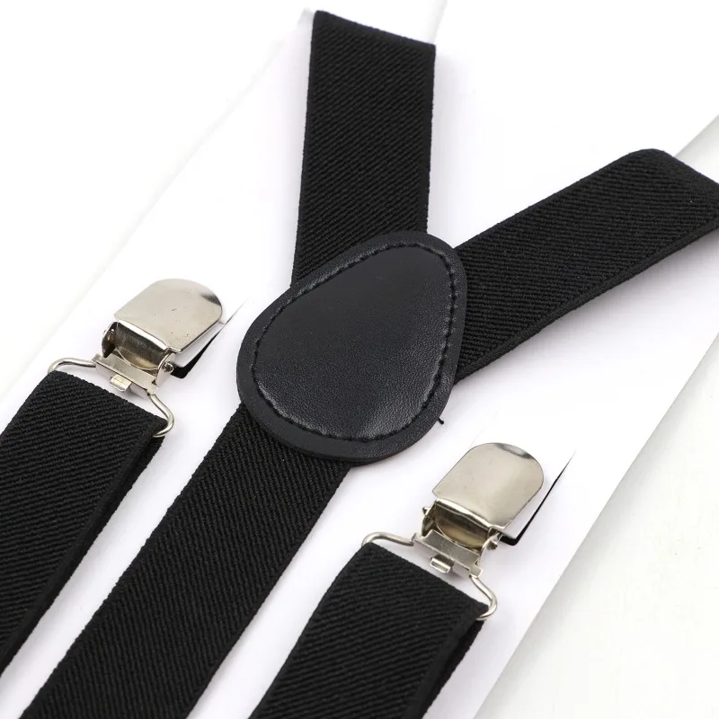 Candy Color Adjustable Suspenders Elastic Leather Y-Back Braces Straps For Men Women Kids Pants Shirt Girl Skirt Accessories