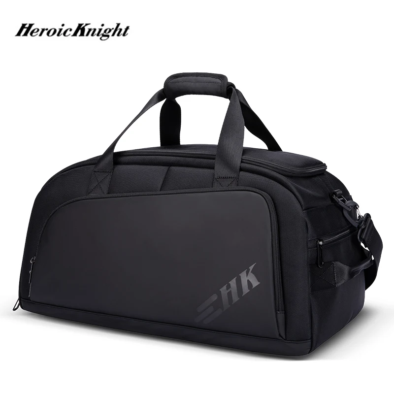 Heroic Knight Travel Bag Men Backpack Week Trip Multifunction Storage Bag Large Capacity Sports Fitness Handbag Soft Suitcase