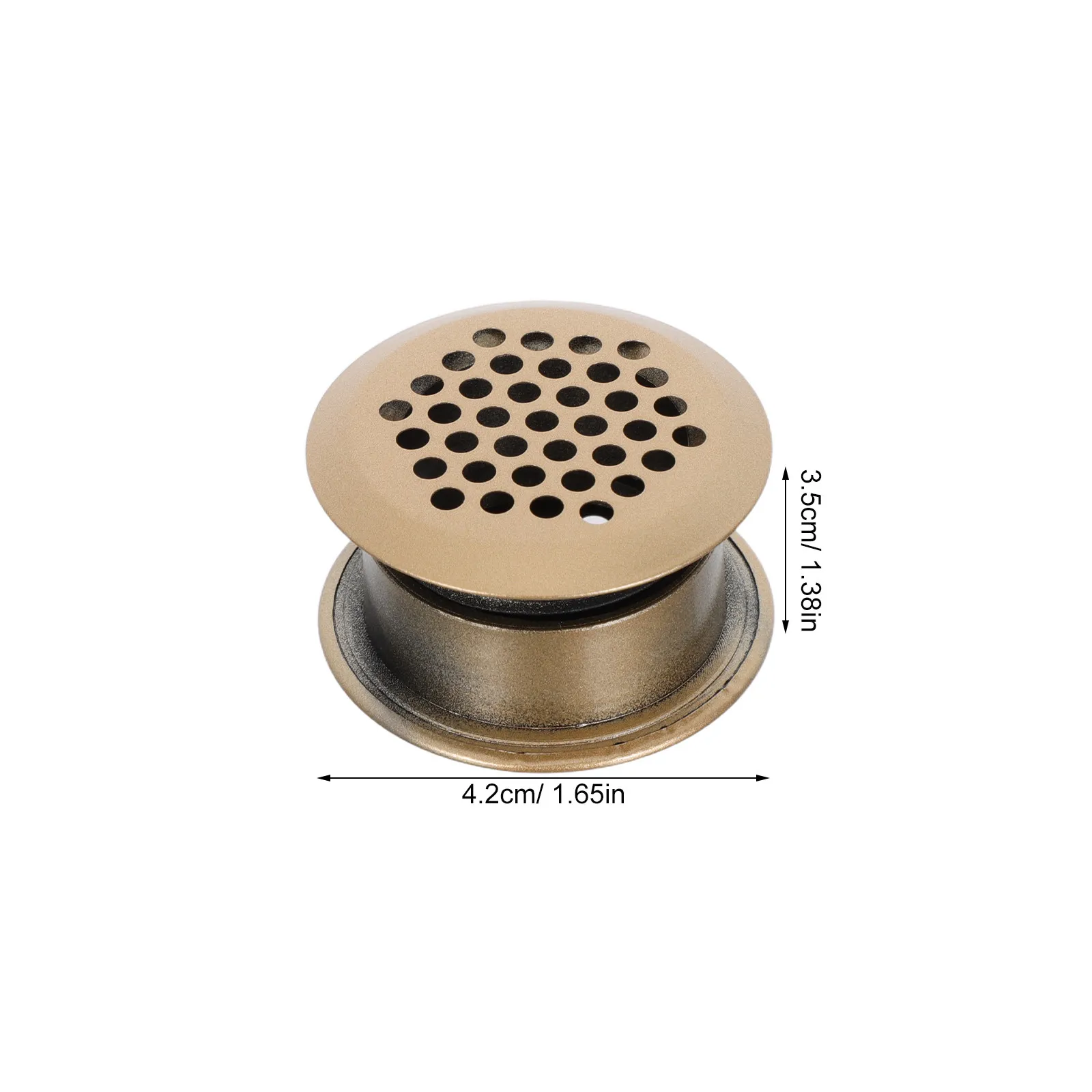 6Pcs Stainless Steel Round Vent Cover Cabinet Ventilation Grille Plate for Kitchen Wardrobe Shoe Cupboard Air Outlet