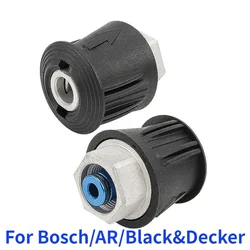 Conector de manguera de limpieza de pistola de lavado de alta presión, conector rápido de agua de alta presión, Bosch, Black, Decker, AR, 1 unidad