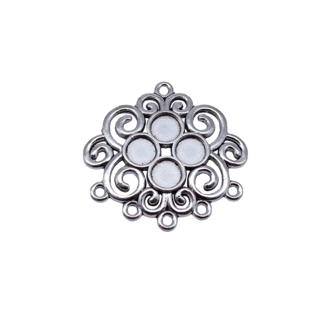 

10pcs 30x29mm Zinc alloy metal tibetan silver,antiqued bronze plated connector T1349 for jewelry making