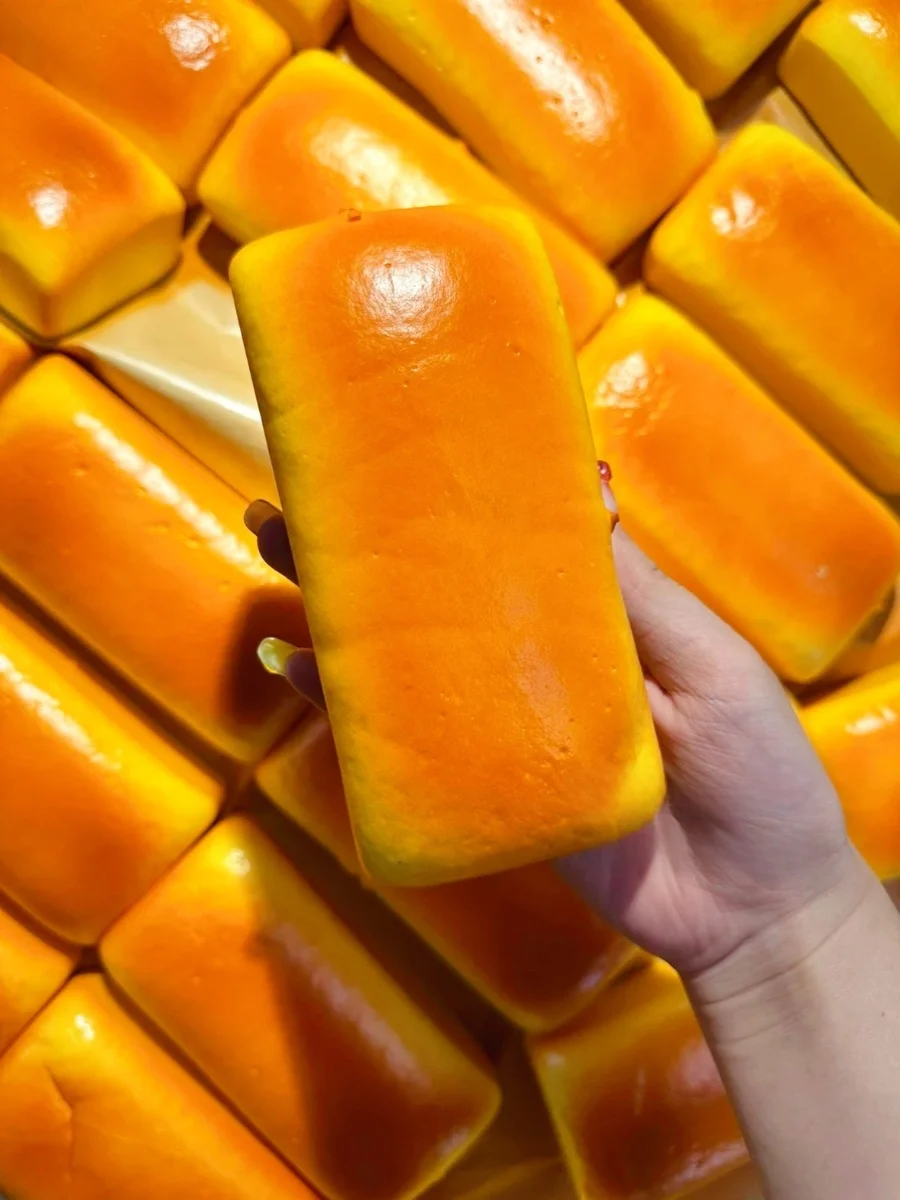 Juguete de Pastel de Arroz Tostado de Rebote Lento, Novedad de Noviembre, Juguete Creativo para Aliviar el Estrés con Defecto...